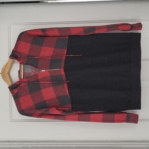 Women's Heimish half zip hooded top size medium